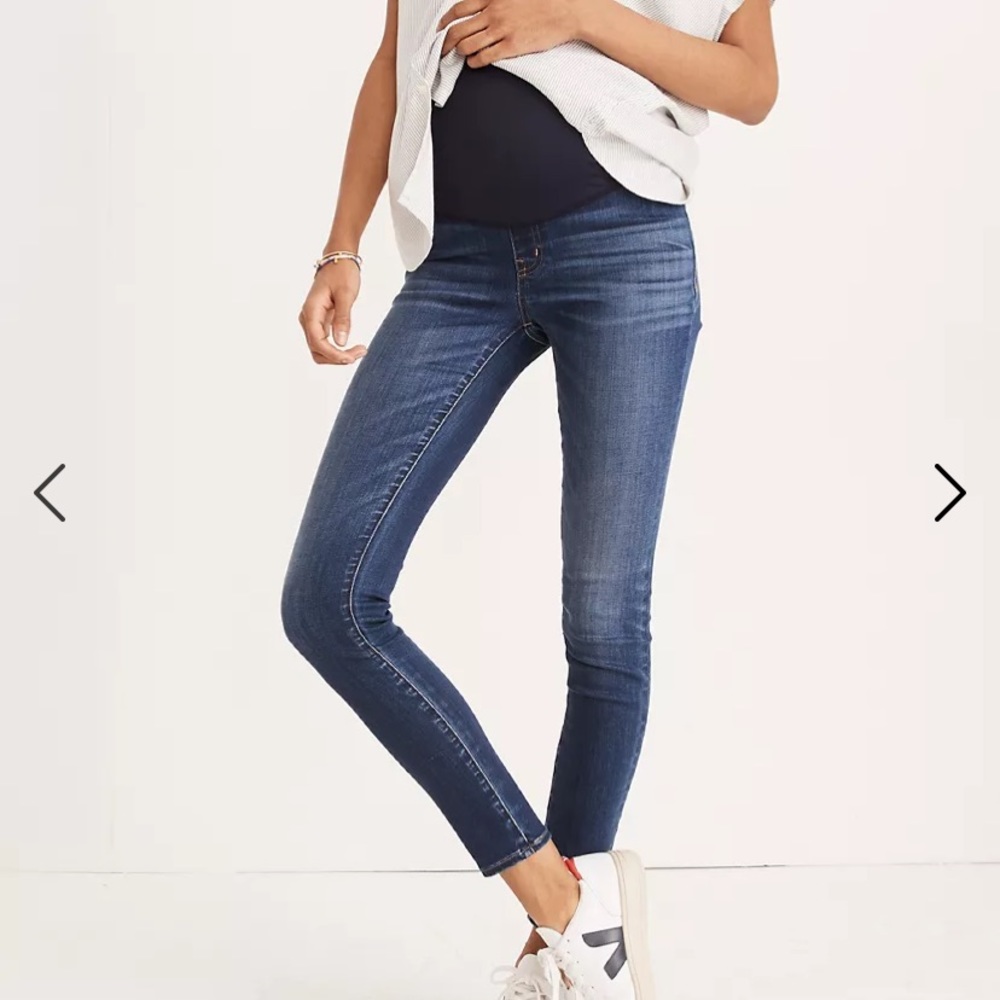 Madewell Maternity Over-the-Belly Skinny Jeans in Danny Wash - SOLD OUT
